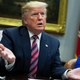 Trump at a small business roundtable in the White House on Friday.